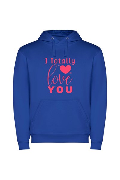 iLovePrints Love's Arrow Captured Φούτερ με κουκούλα σε χρώμα Μπλε