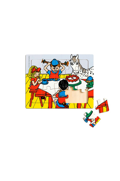 Micki Puzzle din lemn Pippi Ciorapi Lungi 15 piese. jucărie educativă pentru ...