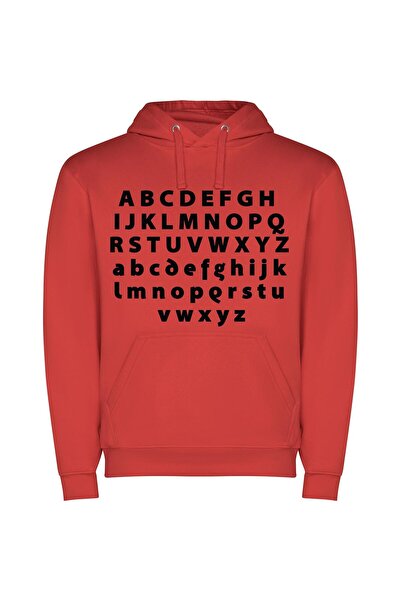 iLovePrints Bold Contrast Typography Showcase Φούτερ με κουκούλα σε χρώμα Κόκ...