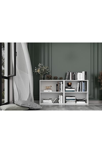Vivense LEKSA RAFLI KİTAPLIK 130 CM BEYAZ KTP-1250