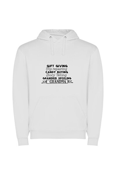 iLovePrints Elegant Cinematic Bravo Experience Φούτερ με κουκούλα σε χρώμα Λευκό