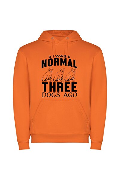 iLovePrints Norma's Fashionable Canine Trio Φούτερ με κουκούλα σε χρώμα Πορτο...