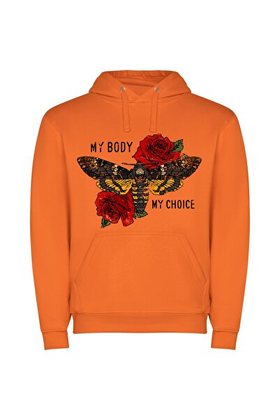 iLovePrints Enchanting Moth: Vibrant Tattoo Φούτερ με κουκούλα σε χρώμα Πορτο...