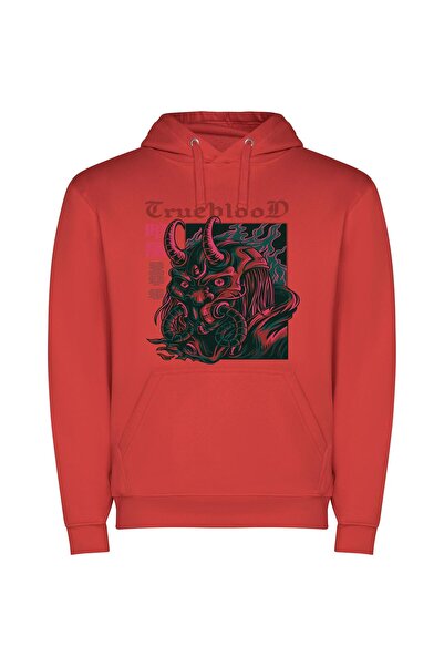 iLovePrints Seductively Sinister Samurai Shadow Φούτερ με κουκούλα σε χρώμα Κ...