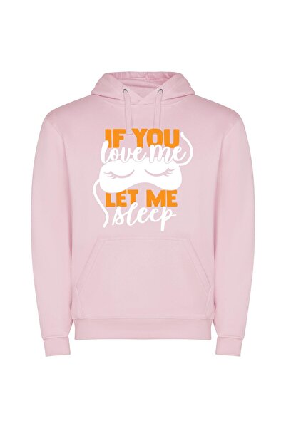 iLovePrints Orange Letters: Dressing Harmony Φούτερ με κουκούλα σε χρώμα Ροζ