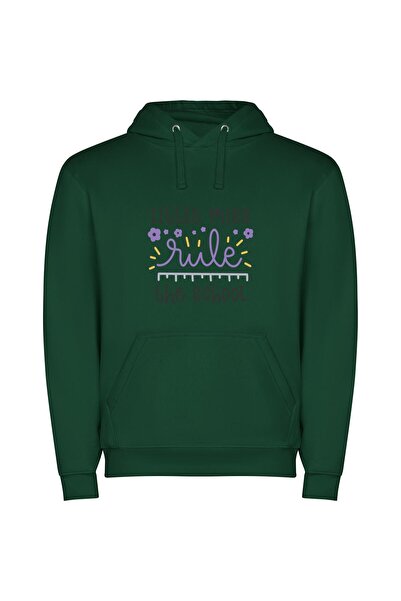 iLovePrints Reign of Little Miss Φούτερ με κουκούλα σε χρώμα Πράσινο