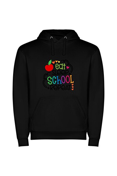 iLovePrints Schoolhouse Desert Dreams Φούτερ με κουκούλα σε χρώμα Μαύρο