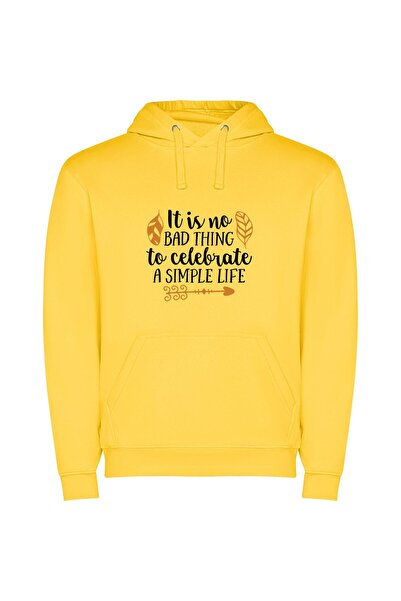 iLovePrints Simplicity Revered, Life Emboldened Φούτερ με κουκούλα σε χρώμα Κ...