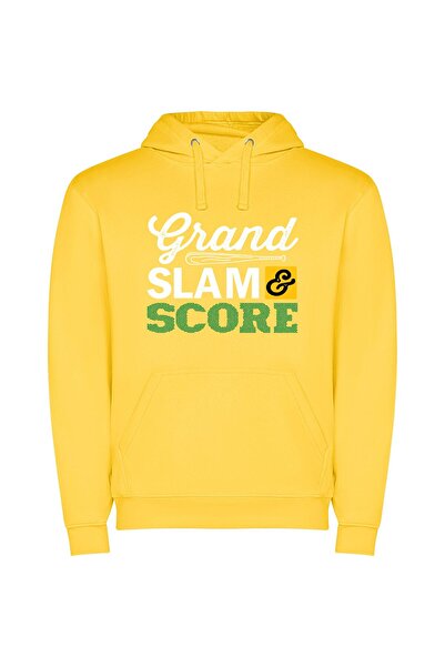 iLovePrints Elite Score - Artistic Logo Φούτερ με κουκούλα σε χρώμα Κίτρινο