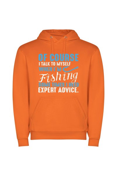 iLovePrints Wisdom on the Water Φούτερ με κουκούλα σε χρώμα Πορτοκαλί