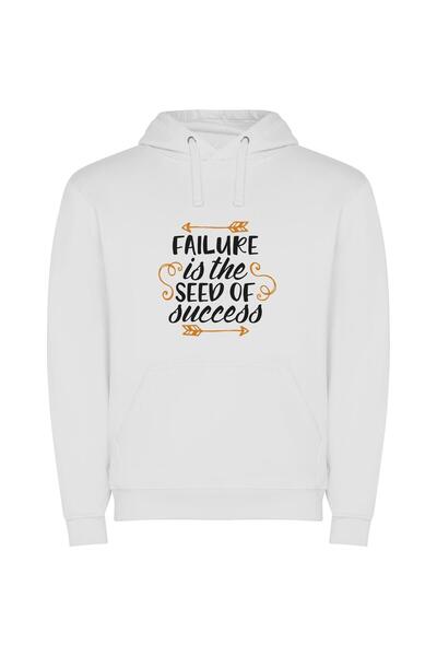 iLovePrints Seed to Grand Success Φούτερ με κουκούλα σε χρώμα Λευκό