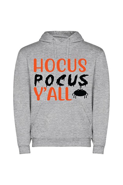 iLovePrints Fancy Shot Focus: Hocus Pocus! Φούτερ με κουκούλα σε χρώμα Γκρι