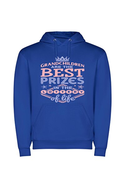 iLovePrints Grand Children: Life's Jackpot Φούτερ με κουκούλα σε χρώμα Μπλε