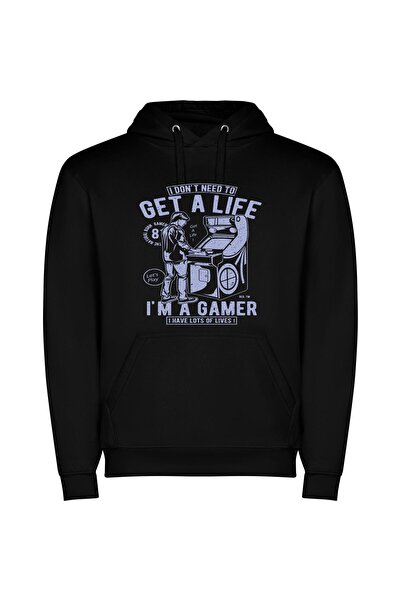 iLovePrints Mechanical Masterpiece: Gaming Edition Φούτερ με κουκούλα σε χρώμ...