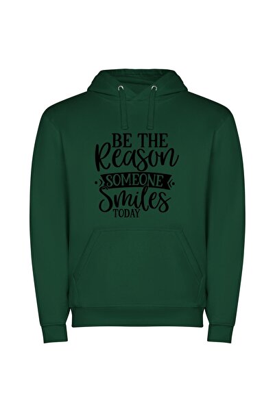 iLovePrints Endearing Grins Collection Φούτερ με κουκούλα σε χρώμα Πράσινο