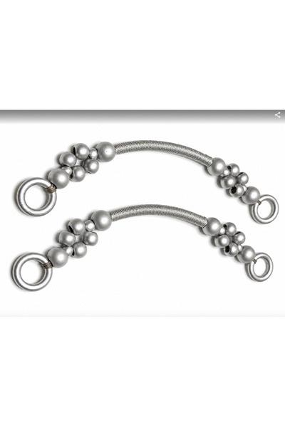 Generic Brand Mâner de geantă cu șnur și mărgele din lemn, 40 cm, accesoriu p...