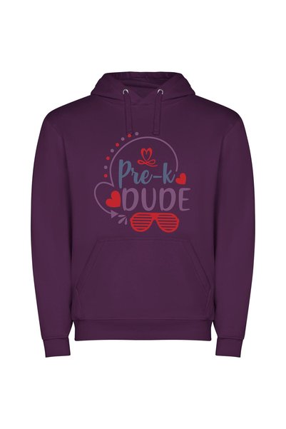 iLovePrints Futuristic Pre-K Pride Φούτερ με κουκούλα σε χρώμα Μωβ