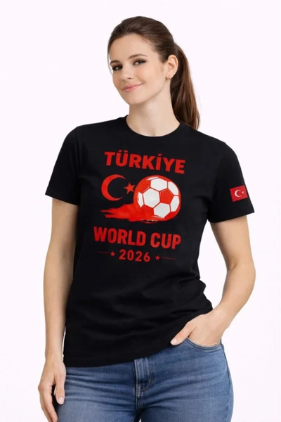 UFC 1985 TOP BRAND Türkiye World Cup 2026 Printed T-Shirt Football Themed Jer...