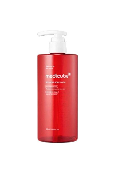 Medicube ميديكيوب - غسول الجسم الأحمر لتقشير وتتقية البشرة - 400 مل