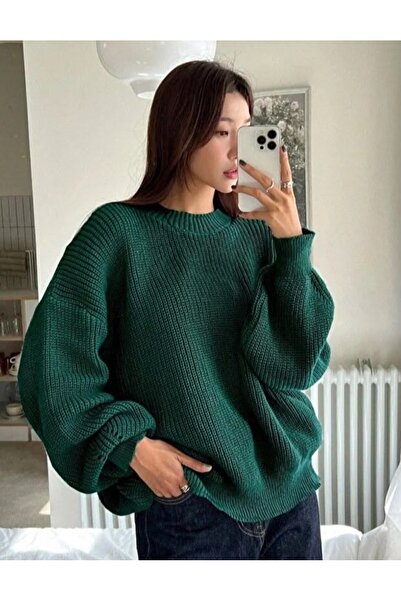 Beybun boutique Women's Premium Crew Neck Oversize Knitwear Sweater Soft Knit...