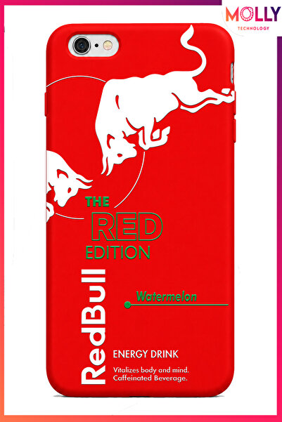 Molly iPhone 6/6S PLUS İçin Kırmızı Redbull The Red Edition Desenli İçi Kadif...