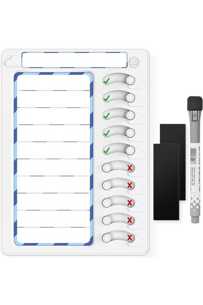 Arabest Children's Erasable Chore List,Magnetic Planning Board with 1 Pen & 2...