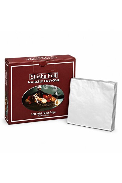 Shisha Foil Hazır Kesilmiş Nargile Folyosu 40 Mikron 10 Adet Kalın Alüminyum Folyo