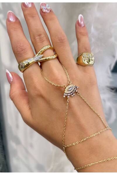 Niceboutique Design Stone Gold Bliss Steel Şahmeran