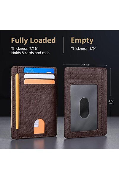 Buffway Mens RFID Blocking Slim Bifold Wallet Minimalist Leather Small Wallet...