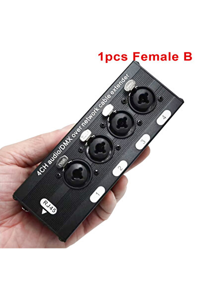 Choice3 1Pcs Female B RJ45 CAT5 to 4 Channel 3Pin XLR Audio Extender STP Shie...