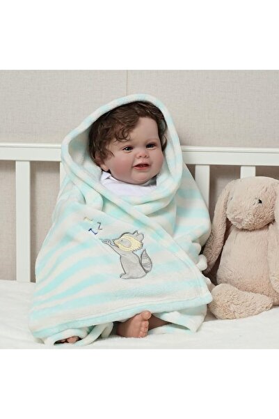 CREVENT 76X102CM Cute Plush Cozy and Warm Fleece Baby Blanket for Girls Infan...