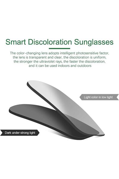 MIRYEA Photochromic Polarized Sunglasses for Men Women Day and Night UV Prote...