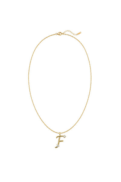 Charmist Çelik Üzeri Altın Kaplama Signature Collection Harf Kolye