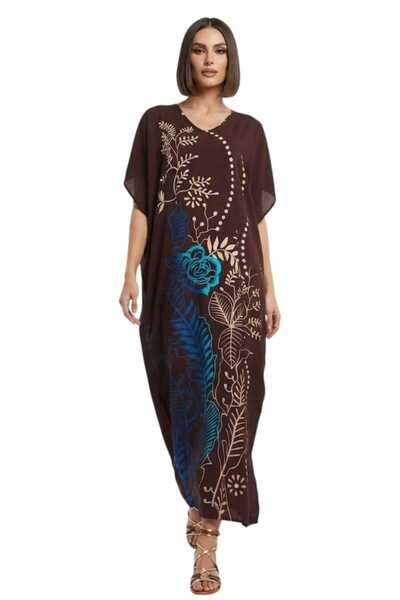 NO BRAND Women's Elegant Kaftan Maxi dress