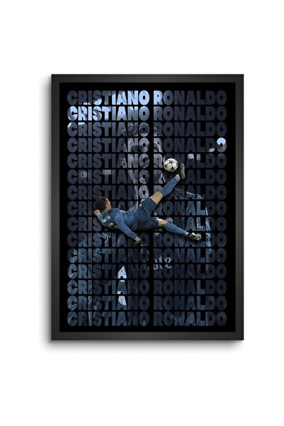 Generic Cristiano Ronaldo Best Goal Wall Decoration Art Framed Poster, 12 Inc...