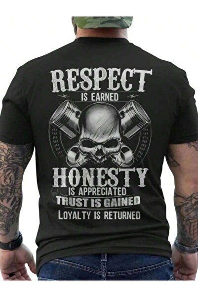 kai22 تي شيرت رجالي مصنوع من قماش 100% بتصميم ستريت ستايل - طباعة خلفية بنمط ...