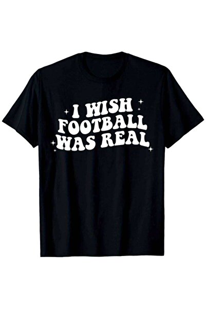 kai22 تي شيرت I Wish Football Was Real Funny Apparel بتصميم فضفاض جديد للجنسي...
