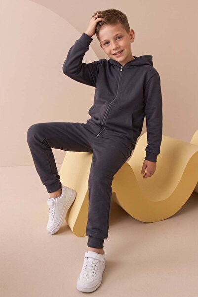 Fulla Moda Sa kapuljačom Unisex dečija trenerka sa zatvaračem