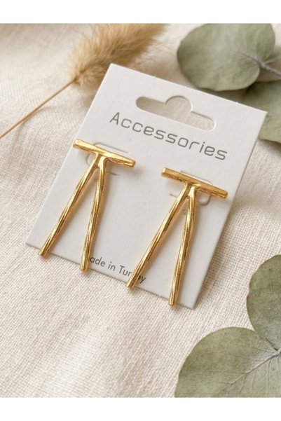 karmabijuteriaksesuar Gold Color Women's Bijouterie Earrings
