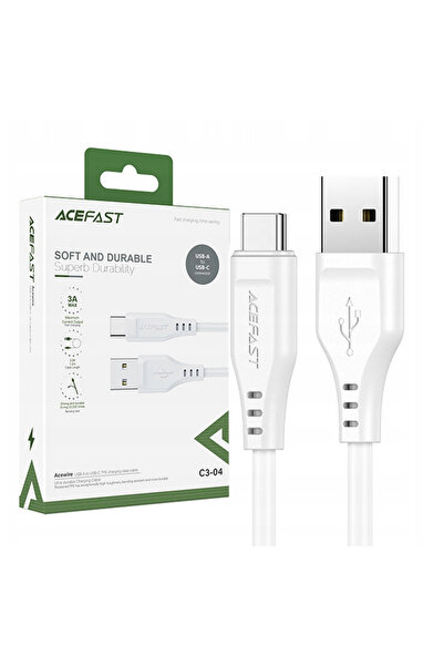 Acefast Cablu USB-C la USB Tip C 1.2M pentru telefoane, încărcare universală 3A