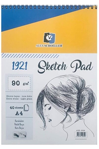 Generic Brand A4 Spiral 90Gr 40Yp Skect Pad Alx.0526