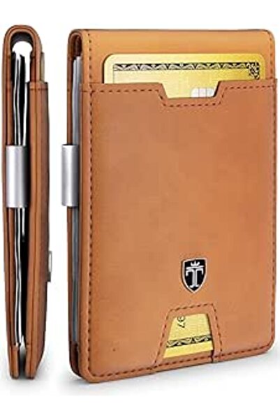 TRAVANDO Men's RFID Blocking Slim Bifold Wallet with Money Clip & 11 Card Slo...