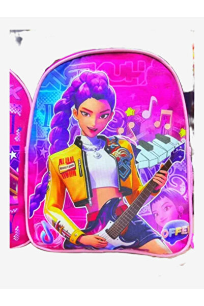 Generic Brand Ghiozdan pentru Fete Trendyol, Tematică Muzicală Pop-Rock cu Im...