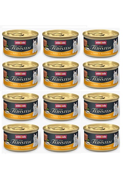 Animonda Vom Feinsten Tavuklu ve Tavşanlı Yetişkin Kedi Konsevesi 85 Gr. X 12...