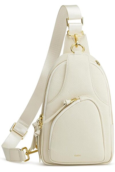Kattee Sling Bag for Women, Leather Fanny Packs Crossbody Purse, Small Chest ...