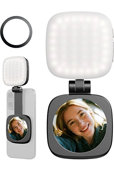 KASTWAVE ضوء سيلفي مغناطيسي للآيفون، CRI95 700lx/0.3m، إضاءة LED قابلة للطي م...