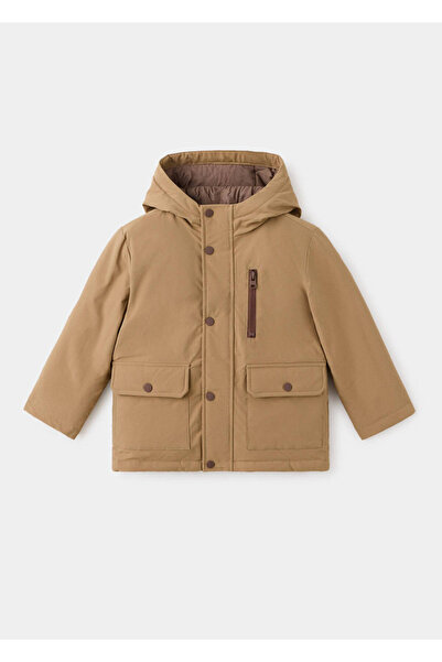 MANGO Baby Cepli kapüşonlu anorak