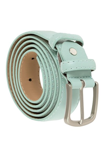 OEM Curea de damă reglabilă din PU, verde mentă, 110x3cm
