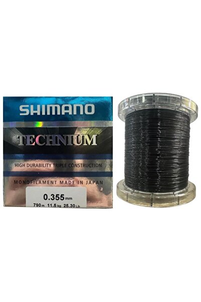 Shimano Technium 790mt 0.355mm 11.5kg Monofilament Misina Koyu Gri