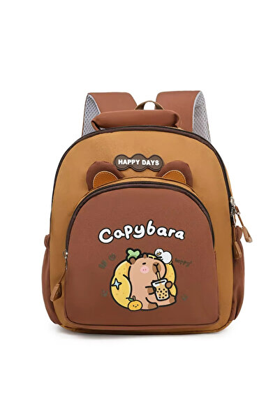 BABUN Capybara Kapibara Kindergarten School Bag 27X21X10 cm Girls Boys Backpa...